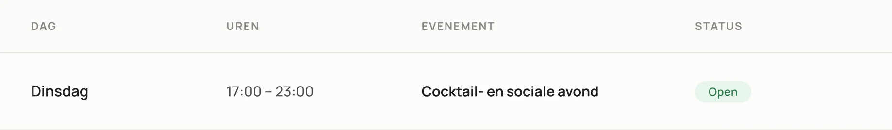Aankomende evenementen